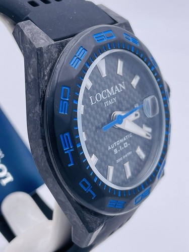 Pre-owned Locman Stealth Carbon Watch 300m 216kb/1095 Automatic Discounted