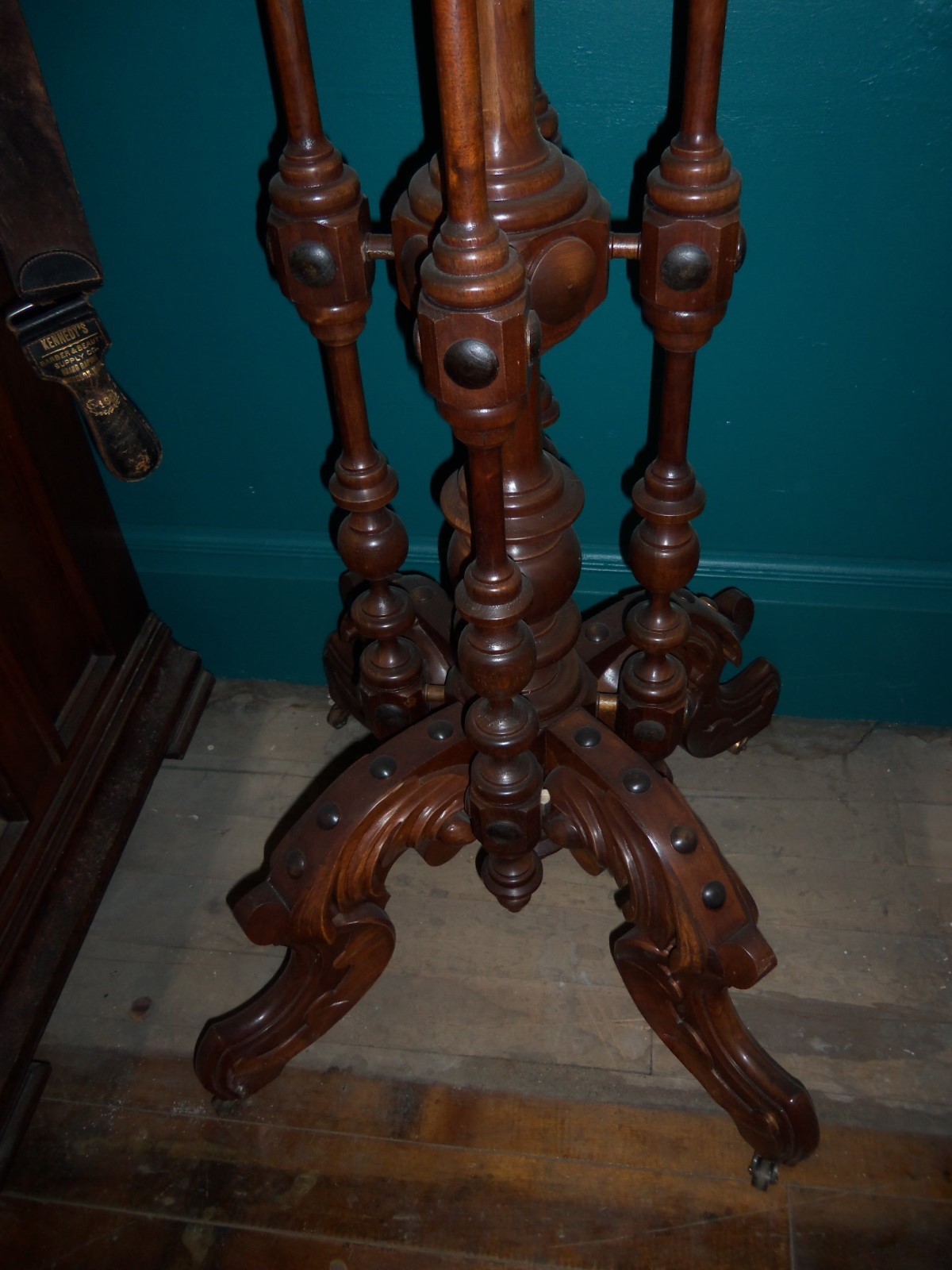 Victorian Gentlemans Shaving Stand w/ Mirror