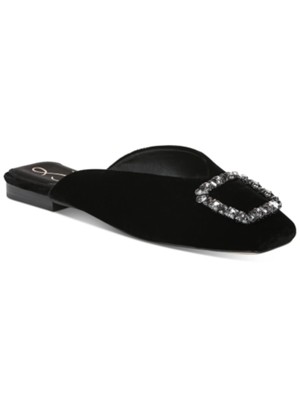 

Женские шлепанцы SAM EDELMAN Black Gem Lavina с квадратным носком на блочном каблуке, 10 м, Черный, H9148F1