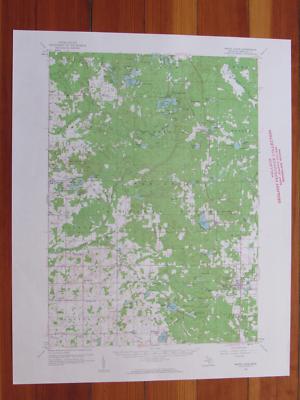 White Cloud Michigan 1960 Original Vintage USGS Topo Map