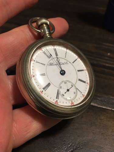 Pocket Watch Railroad, Illinois Watch Co. Dated 1900, Sz 18s, 17 Jewel Runs Good