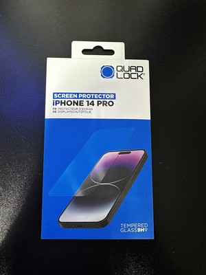 Quad lock Tempered Glass Screen Protector iPhone 14 Pro Brand New