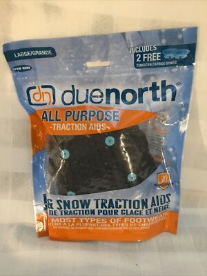 Due North All Purpose Ice & Snow Traction Aid Shoe Strap Attach Large, G9