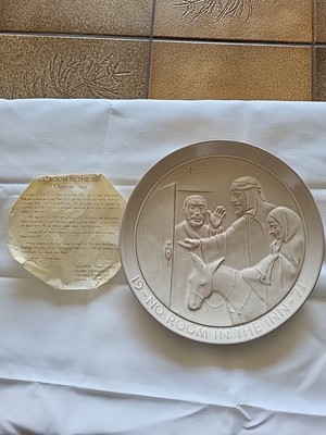 Frankoma J.F 1971 No Room in The Inn Plate 8 1/4''
