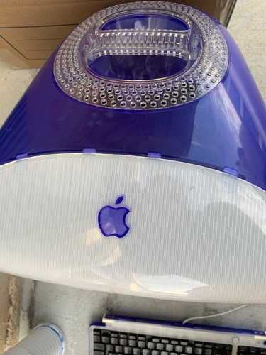 iMac Model M5521 Blue G3/350 16GB HD 56k Modem EMC 1857 Working OS 9