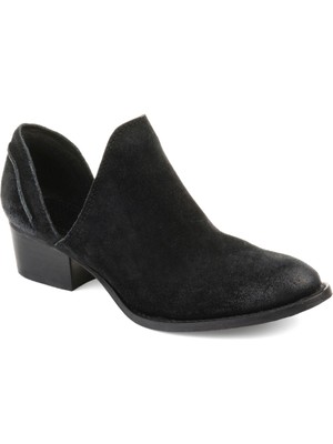 

JOURNEE SIGNATURE Женские черные ботильоны без шнуровки с V-образным вырезом Jonesy Almond Toe Block Heel, Черный, JONESY-BOOTIE