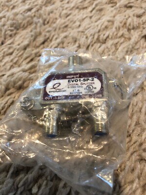 NSSP EVOLUTION EVO1-SP-2 2-WAY DIGITAL SPLITTER COAXIAL 5-1002MHZ 3.5DB TV New