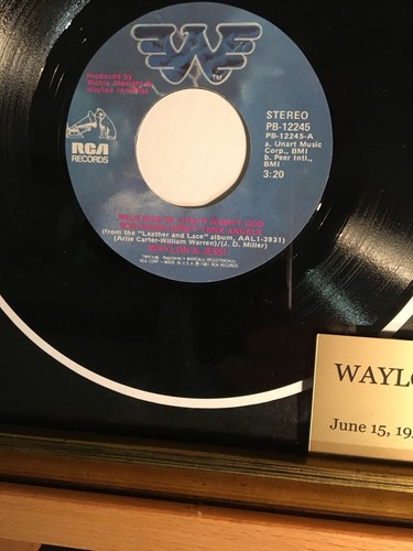 Waylon Jennings Signed Picture Tribute Ensemble Very Very Rare!!!