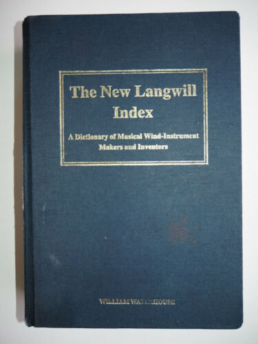 The New Langwill Index - William Waterhouse