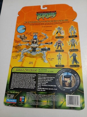 Teenage Mutant Ninja Turtles Baxter Stockman 2004 tmnt Bio File Card Back 