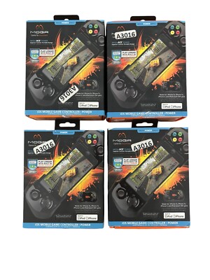 Lot Of 4 MOGA iOS Power Series Mobile Game Controller + Power (iPhone/iPod)