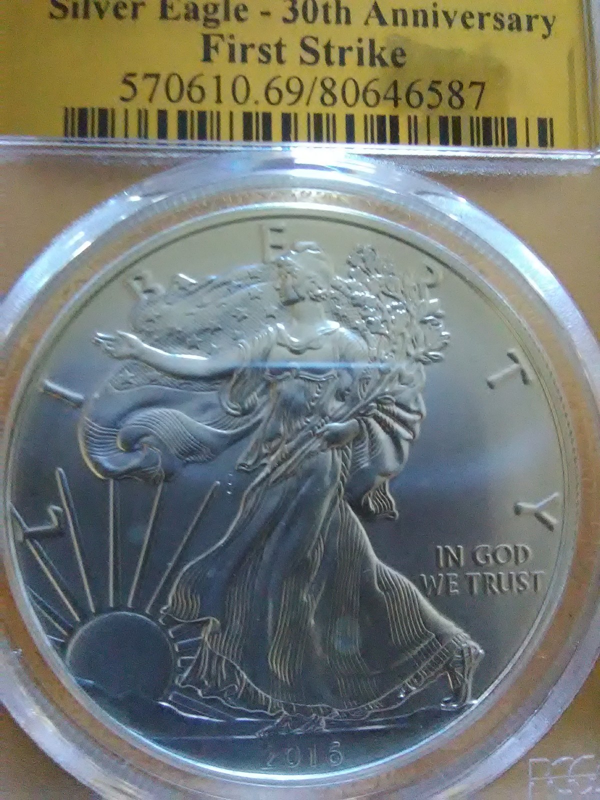 2016 $1 PCGS MS69 First Strike 30th Anniversary Silver American Eagle!