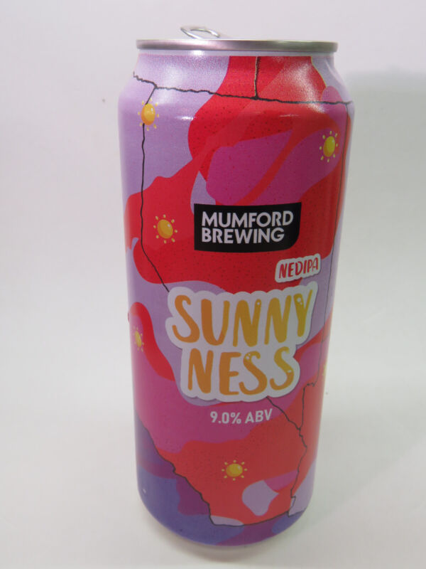 Craft BEER Empty Can ~ MUMFORD Brewing Sunny Ness IPA ~ Los Angeles, CALIFORNIA