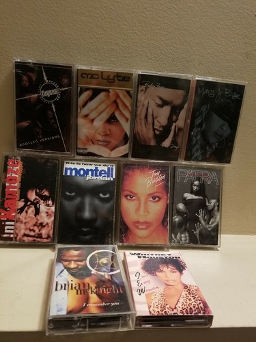 R&B SOUL RAP HIP HOP CASSETTE TAPES LOT OF 10 -braxton