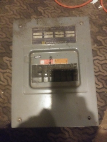 Square d 100 amp breaker box with breakers