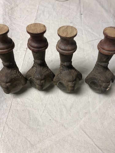 Antique Table Claw Feet Glass Marble Ball