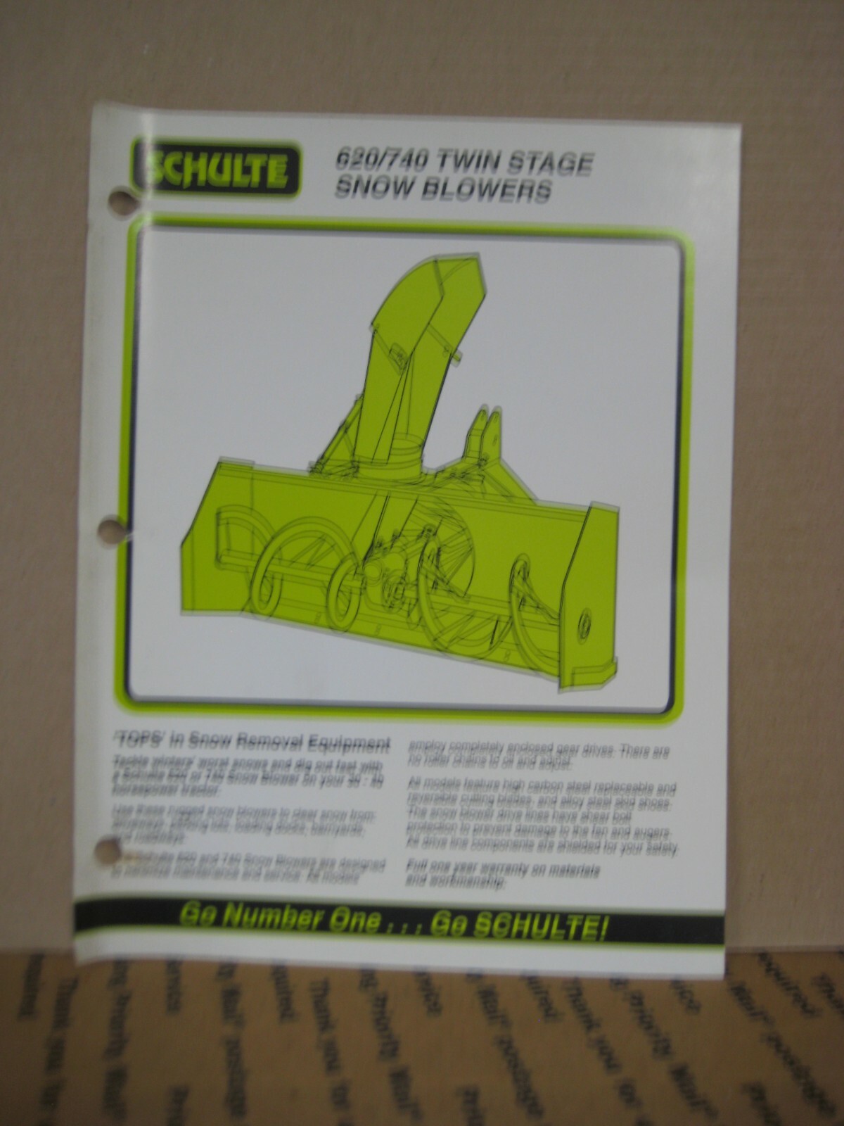 Schulte Snow Blower Schulte Snow Blowers