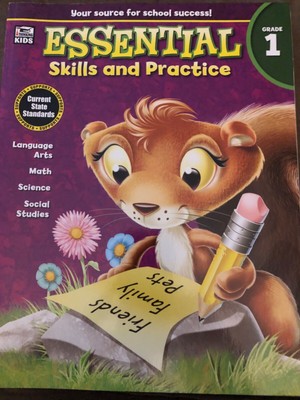Grade 1 Essential Skills & Practice Workbook Homeschool  Math Science SS ELA