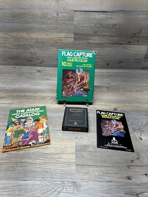 NICE Atari VCS 2600 Game Complete in Box 1978 FLAG CAPTURE Text Label Arcade