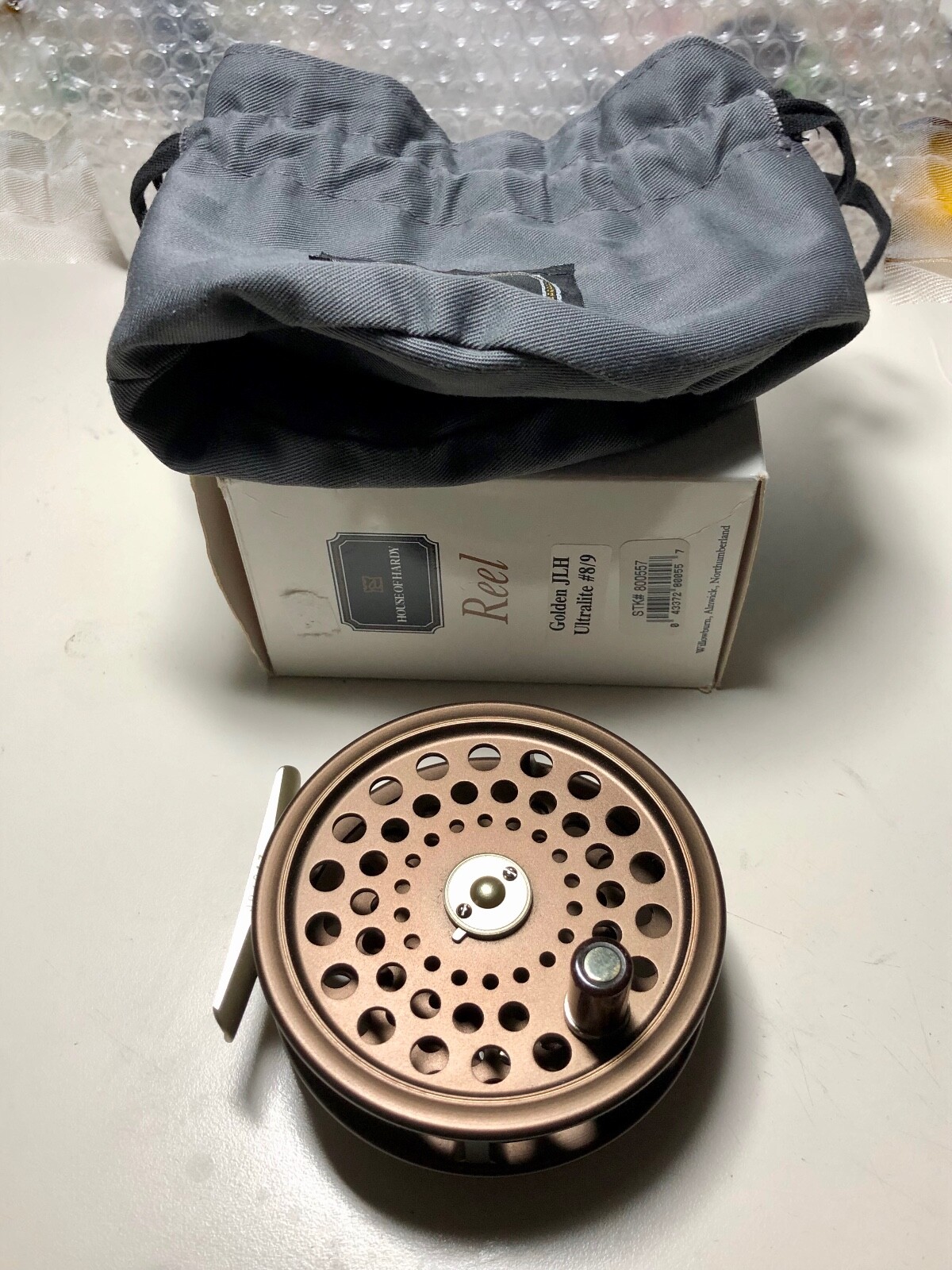 HARDY Golden JLH Ultralite 8/9 - www.moanacamps.com
