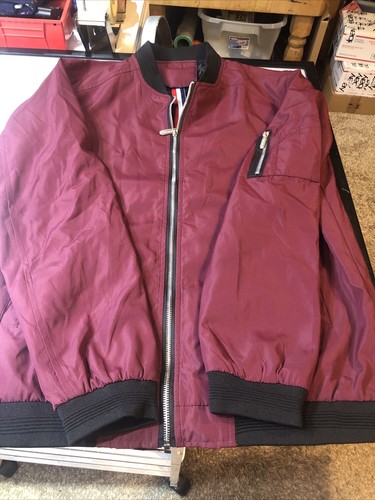 00’s GAP Burgundy Light MA-1 Jacket Alpha Industries MA-1 Burgundy Men's Bomber Jacket Casual