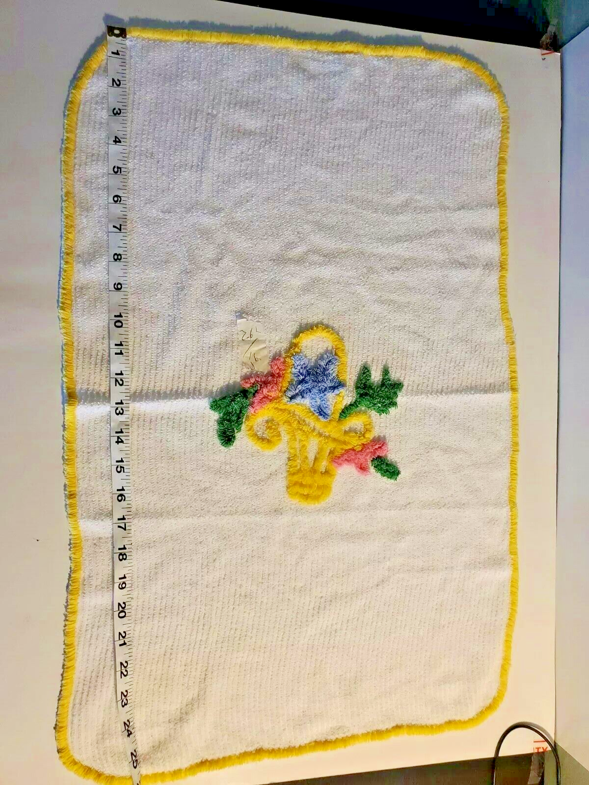 Yellow Basket & Trimmed
