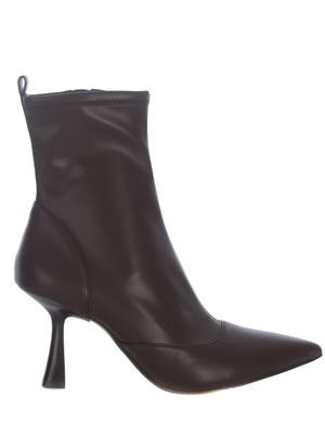 Pre-owned Michael Kors Ankle Boots "clara" In Marrone