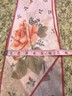 Oscar De La Renta Pink Coral Roses Silk Scarf