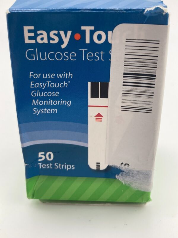 Easy Touch Blood Glucose Diabetic Test Strips Box of 50 CT 6/28/24