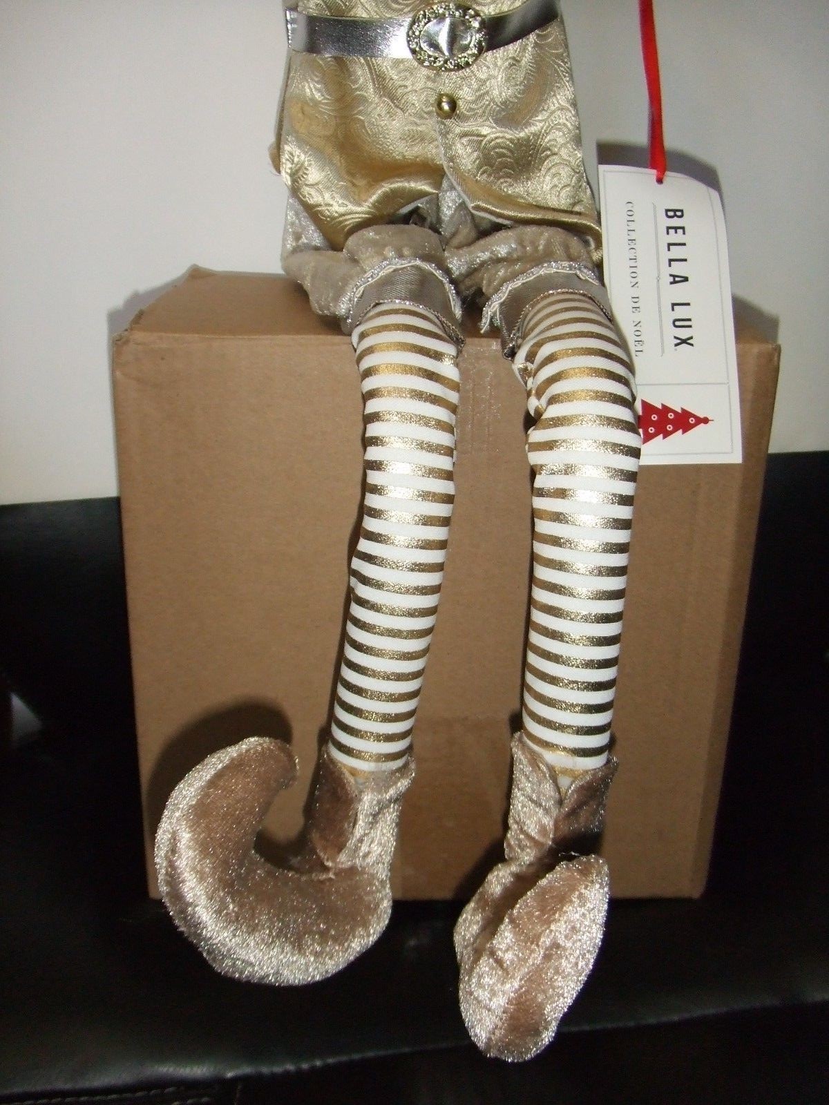 NEW W/TAG BELLALUX CHRISTMAS ELF WITH GOLD COLORED  SUIT 30