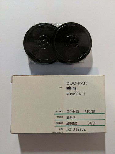 Duo-Pak Olivetti Underwood Adding Monroe 6, 11 Black