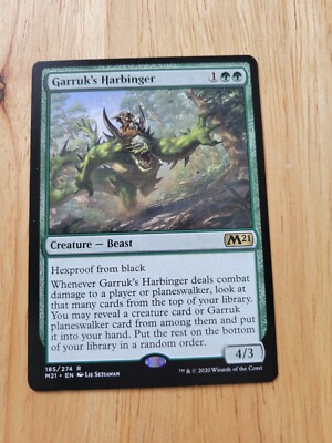 GARRUK'S HARBINGER Magic the Gathering MTG NM/M Core Set 2021 M21 green hexproof