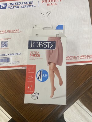Jobst UltraSheer Small Waist Closed Toe MIDNIGHT Navy - 15-20 mmHg