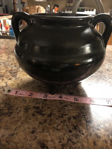 RRP Robinson Ransbottom Art Pottery Roseville Jardiniere Black Pot Planter Vase