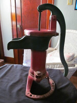 Cast Iron Antique Hand Water Well Pump - A.Y. McDonald Dubuque IA - 18'' Tall