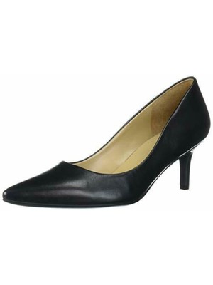 

NATURALIZER Женские черные кожаные туфли-лодочки без шнуровки с острым носком на каблуке-рюмочке, Черный, G7645L1