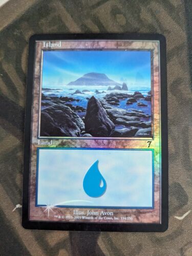 Island (#334) - FOIL - 7th Edition - Lightly Played - John Island (#334) - FOIL - 7th Edition - Lightly Played - John