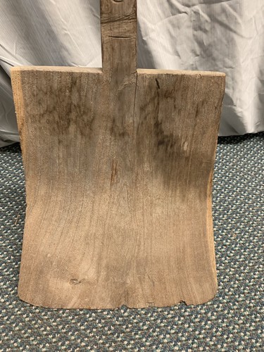Antique Primitive Wood Shovel Handmade Signed
