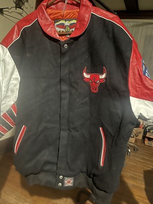 Chicago Bulls Jacket Vintage Jeff Hamilton 72-10 1996 Championship Mens Size L