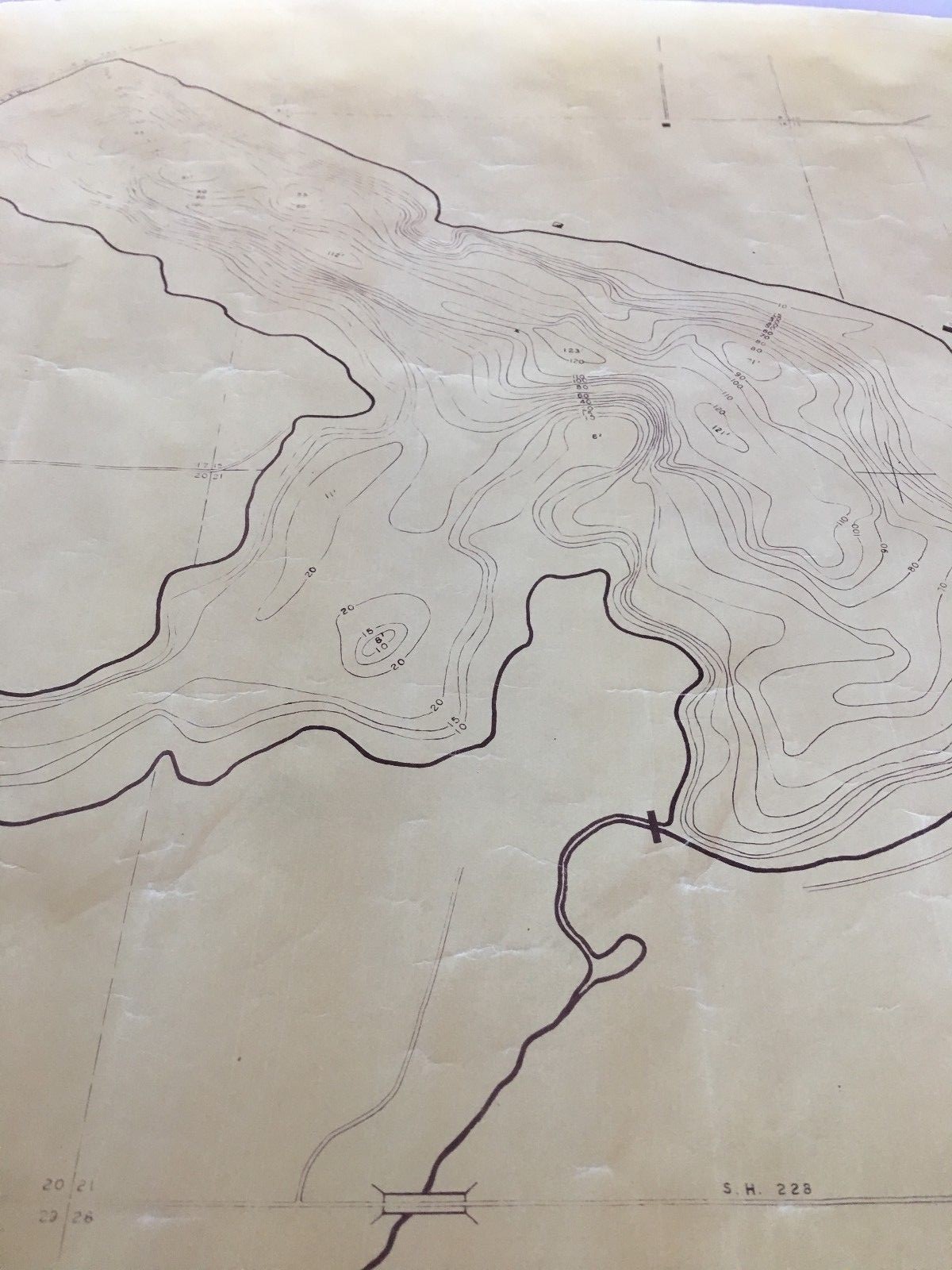 State of MN Dept of Conserv. Div of Game & Fish Map Aerial View 1953 to 1957