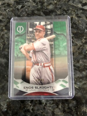 Enos Slaughter #83 [21/99 Green] 2019 Topps Tribute Baseball