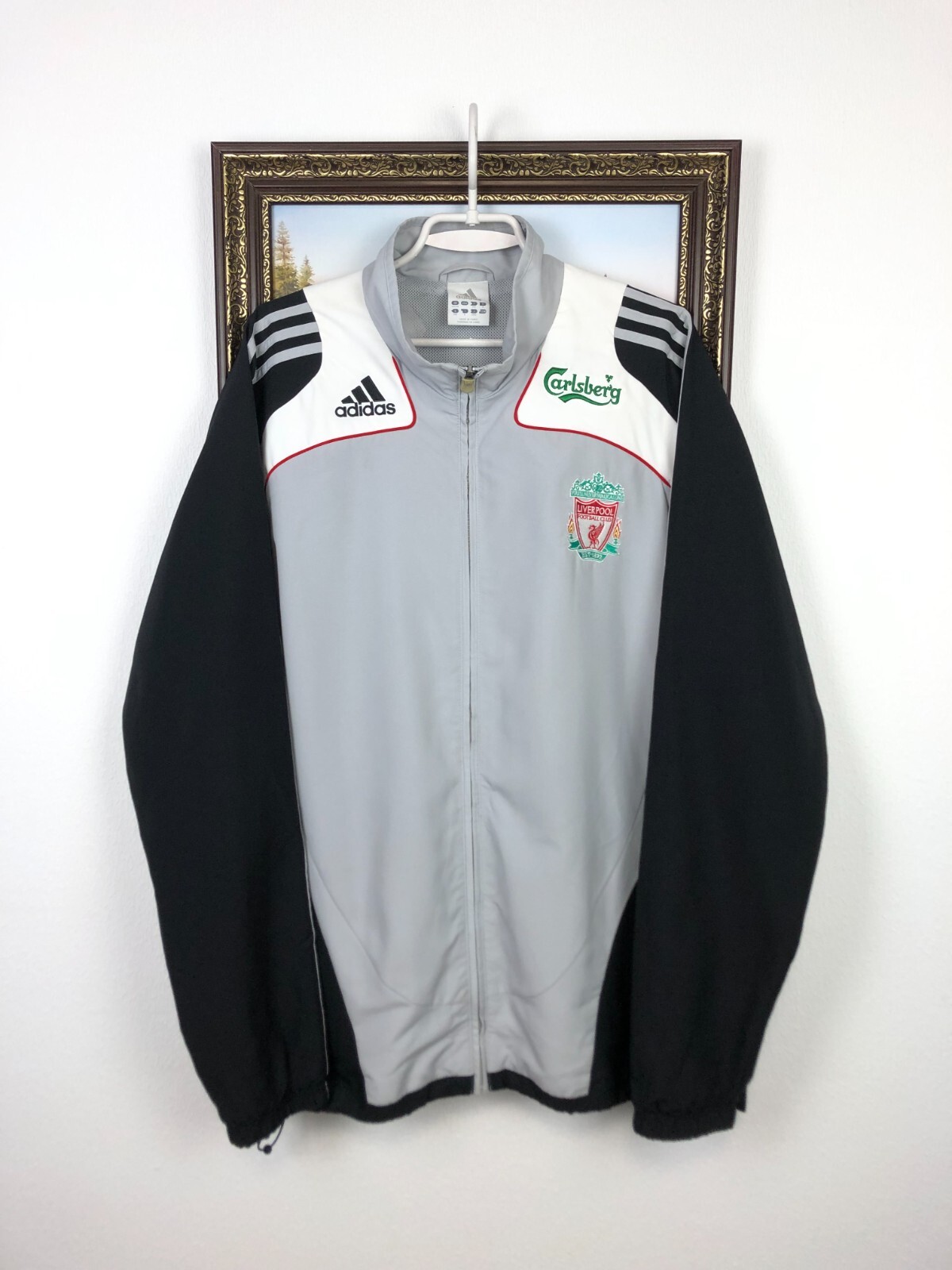 Vintage Adidas Liverpool Football Jacket Soccer Track Train