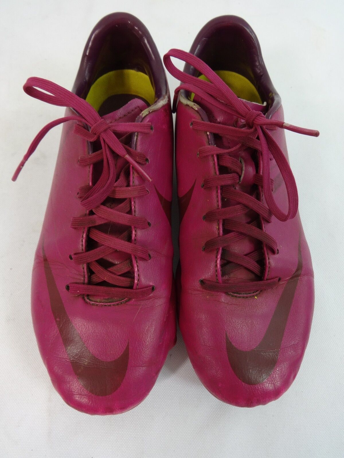 NIKE PINK LEATHER SOCCER CLEATS US YOUTH SIZE 4.5 / EURO 36.5 / UK 4 | eBay