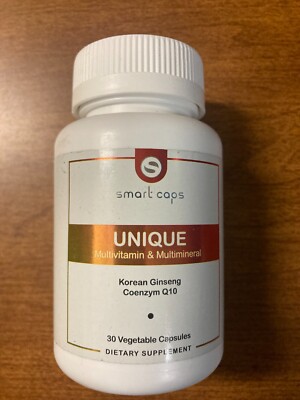 Smart Caps Unique Multivitamin & Multimineral Korean Ginseng CoQ10 30 Capsules