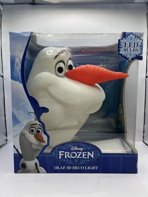 Disney Frozen OLAF 3D Deco Wall LED Night Light FX Room Decor Gift