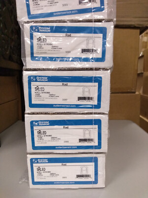 System Sensor #SRLED, Strobe Only, 12/24 VDC, LED, Red, Wall Mount