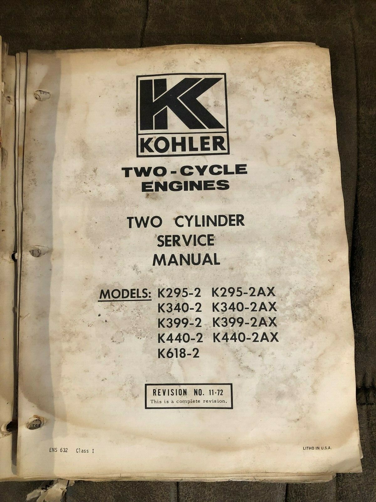 Kohler Two-Cycle Snowmobile Engine Manuals
