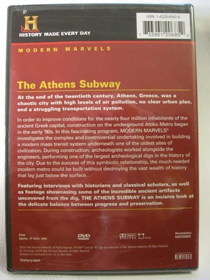 A&E Curse of the Hope Daimond,Athens Subways, Mystical Monuments Ancient Greece