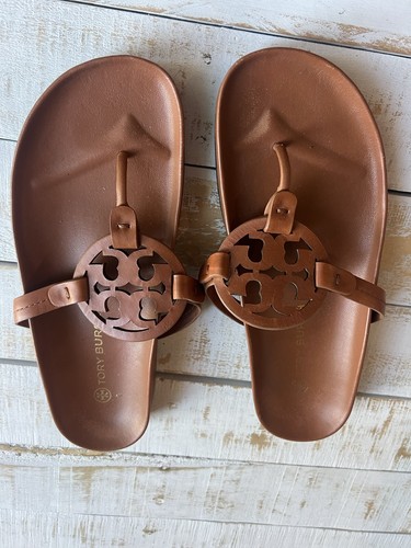 Tory Burch Miller Cloud Sandal Color Miele Size 10US Women's