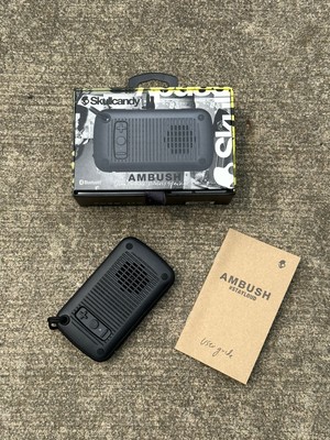 Skullcandy Ambush Water-resistant Drop-proof Bluetooth Portable Speaker NEW